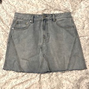 Denim Skirt White Fox Boutique